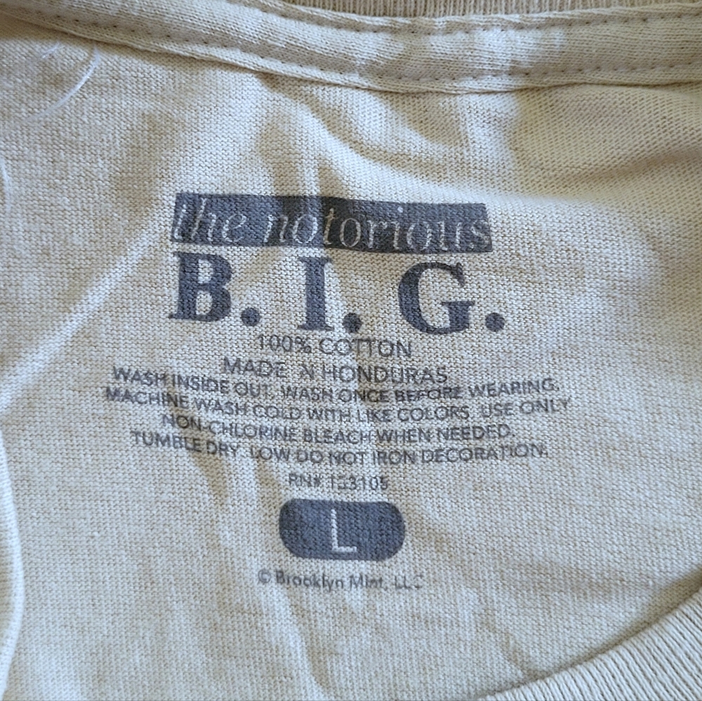 Brooklyn🏙 Mint LLC "The Notorious B.I.G." Graphic Tee👕 - NWOT - Picture 5 of 10